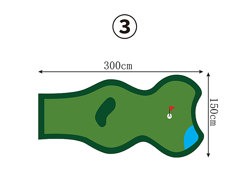 Compact Custom Putting Green - Series 1.3