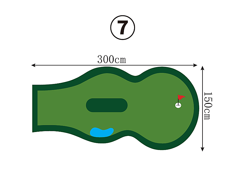 Compact Custom Putting Green - Series 1.7