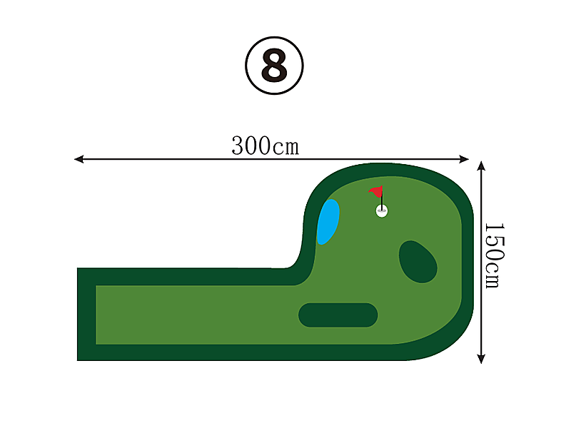 Compact Custom Putting Green - Series 1.8