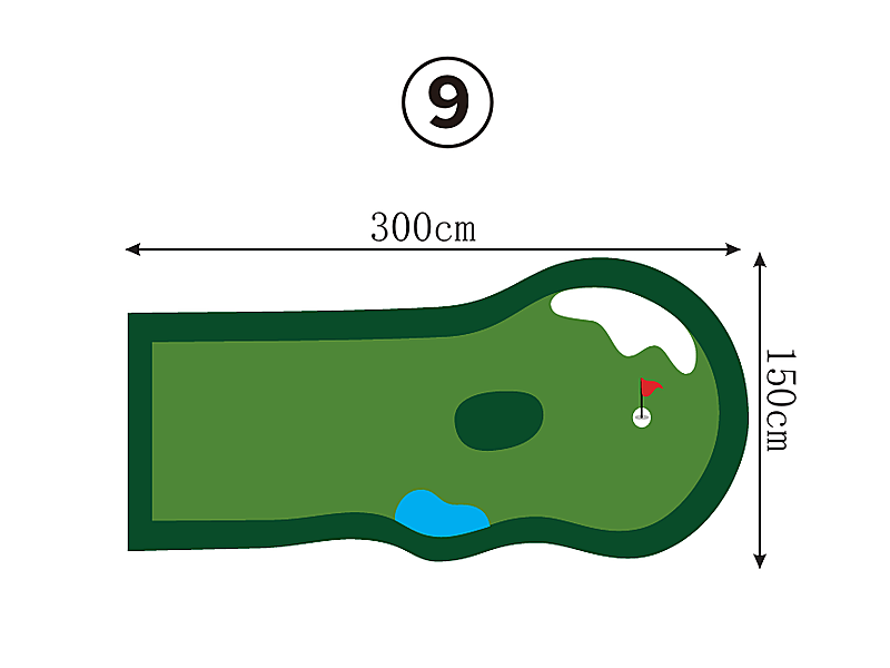 Compact Custom Putting Green - Series 1.9