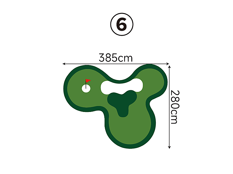 Large Custom Putting Green - Series 1.6
