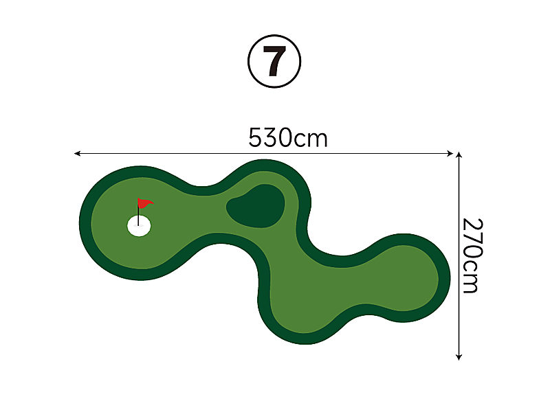 Large Custom Putting Green - Series 1.7