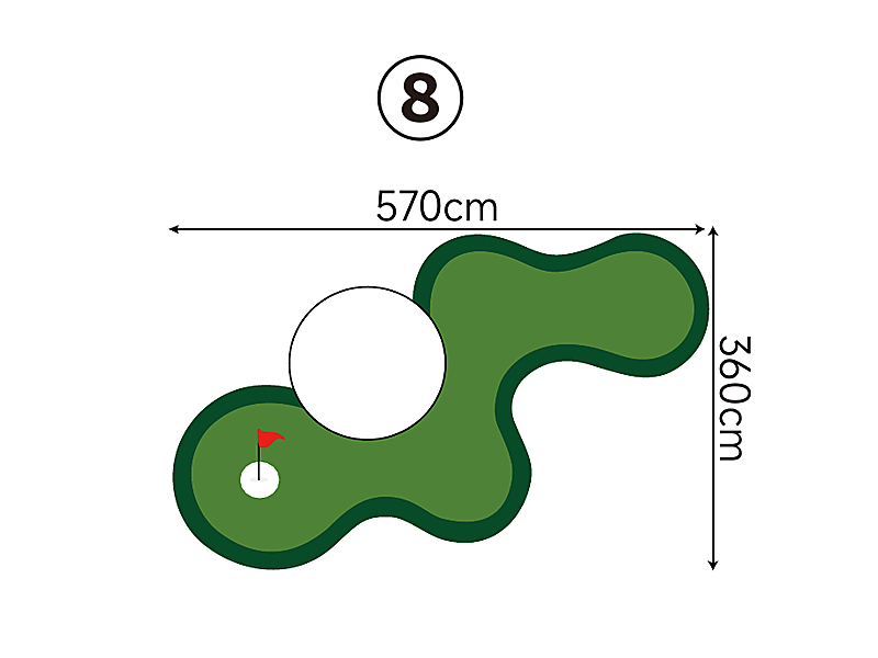 Large Custom Putting Green - Series 1.8