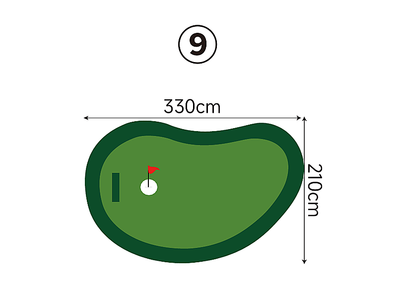 Large Custom Putting Green - Series 1.9