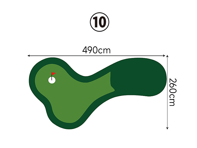 Large Custom Putting Green - Series 1.10