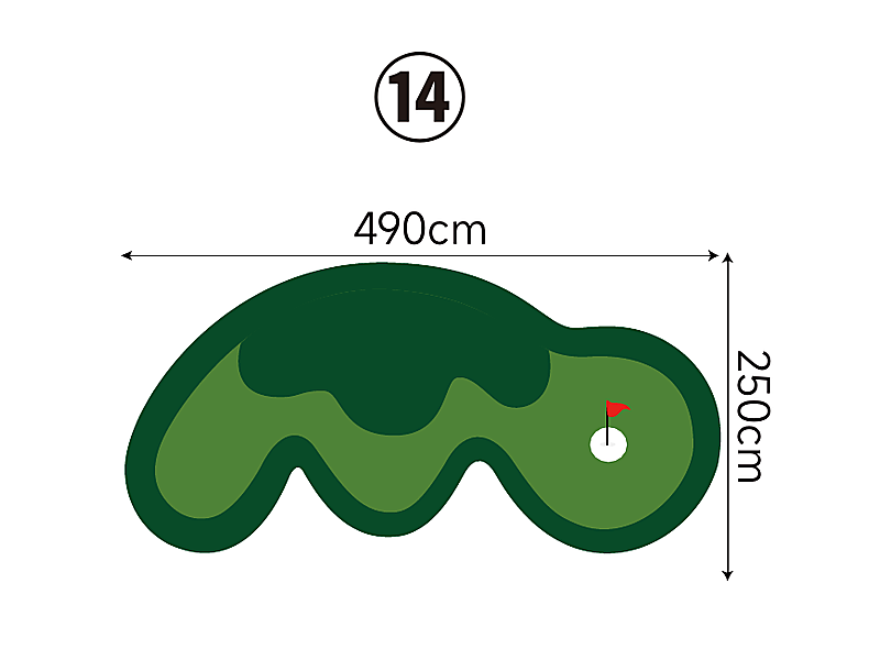 Large Custom Putting Green - Series 1.14