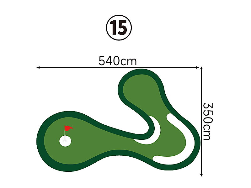 Large Custom Putting Green - Series 1.15