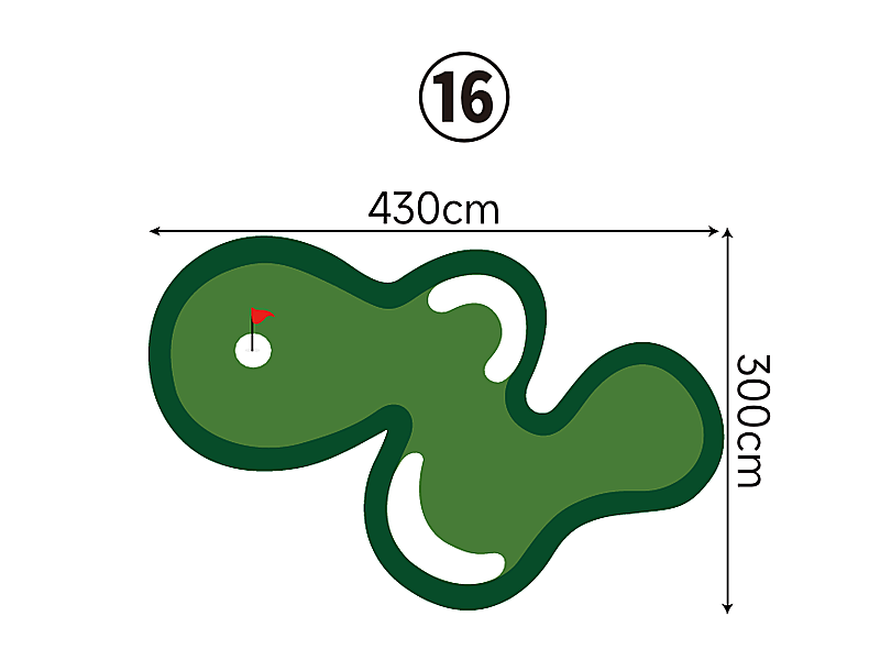 Large Custom Putting Green - Series 1.16