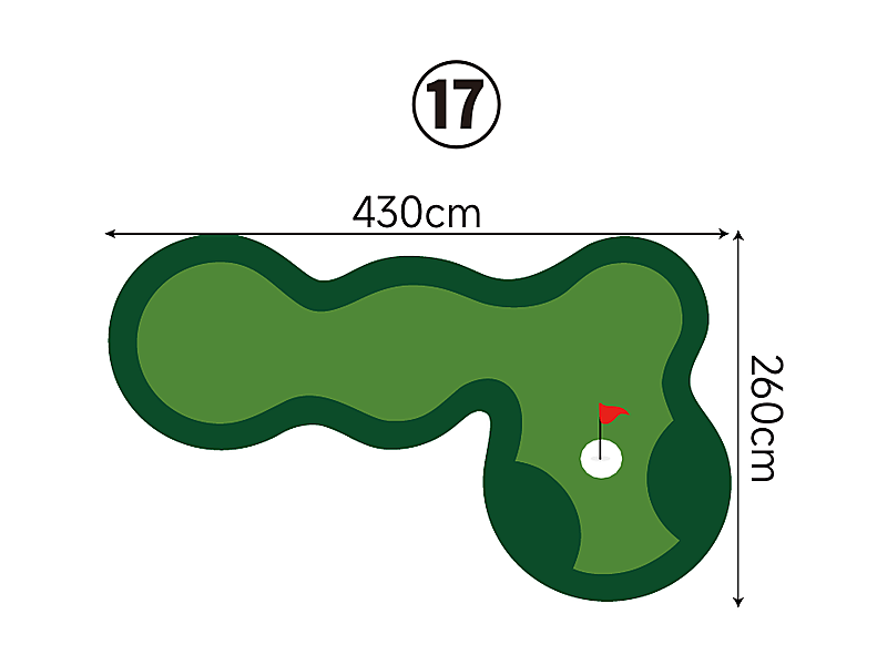 Large Custom Putting Green - Series 1.17