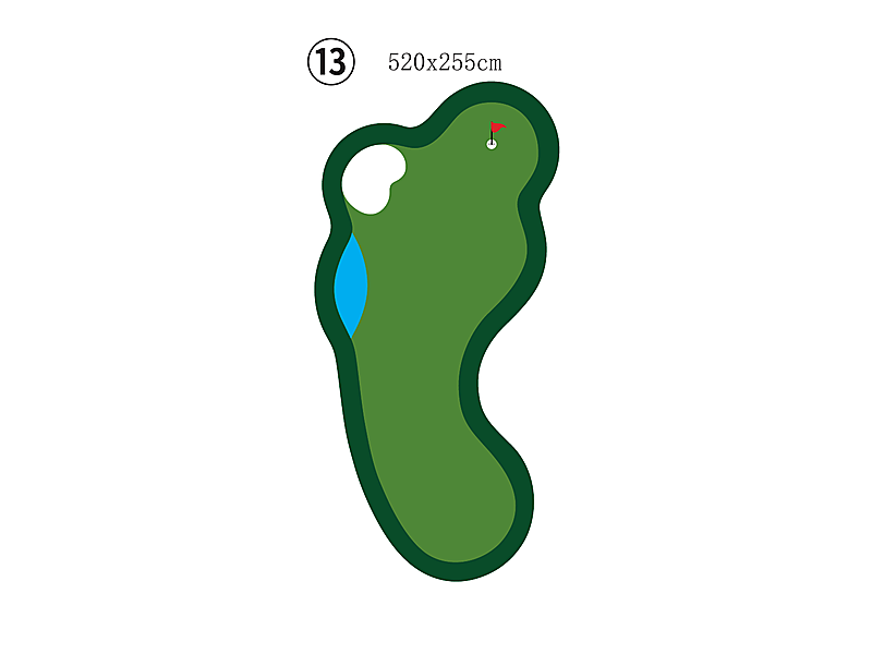 Large Custom Putting Green - Series 2.13