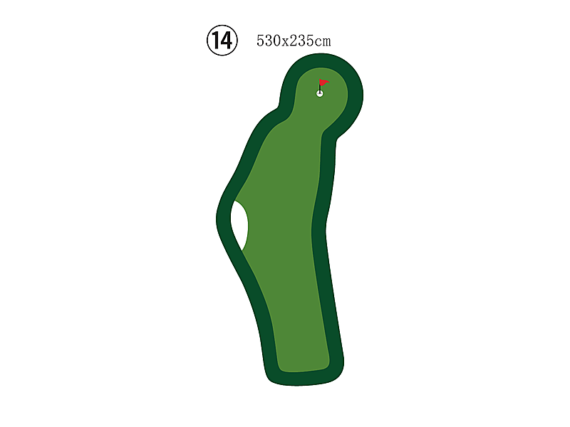 Large Custom Putting Green - Series 2.14