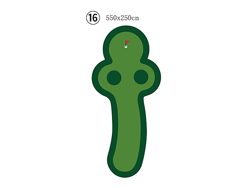 Large Custom Putting Green - Series 2.16