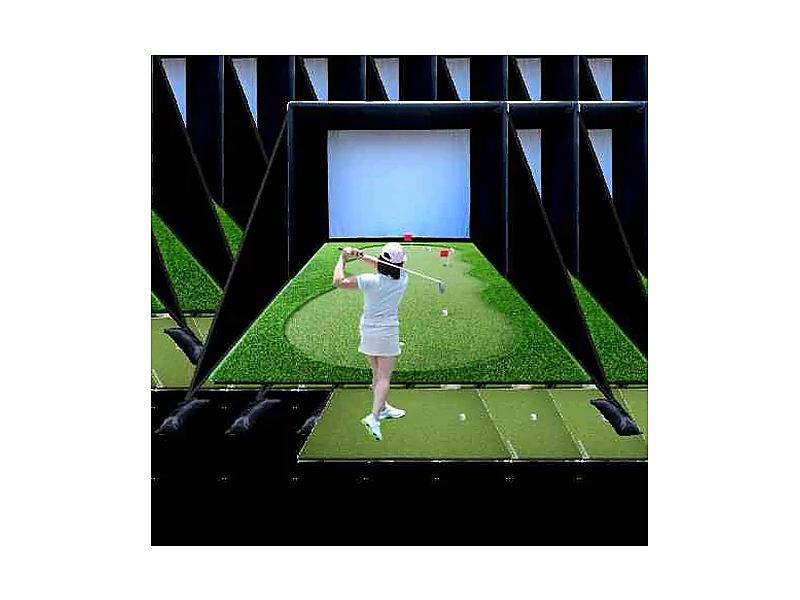 Simulator Enclosure with Putting Green
